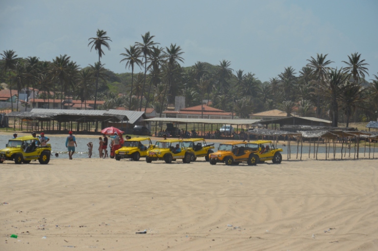 Dune buggy'sy generalnie brazylijskie taxi dla kitesurferów